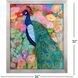 Floral Peacock 32 X 26 inch Non-Glass Framed Art, Propac