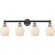 Norfolk 4 Light 32.75 inch Black Antique Brass Bath Vanity Light Wall Light in Matte White