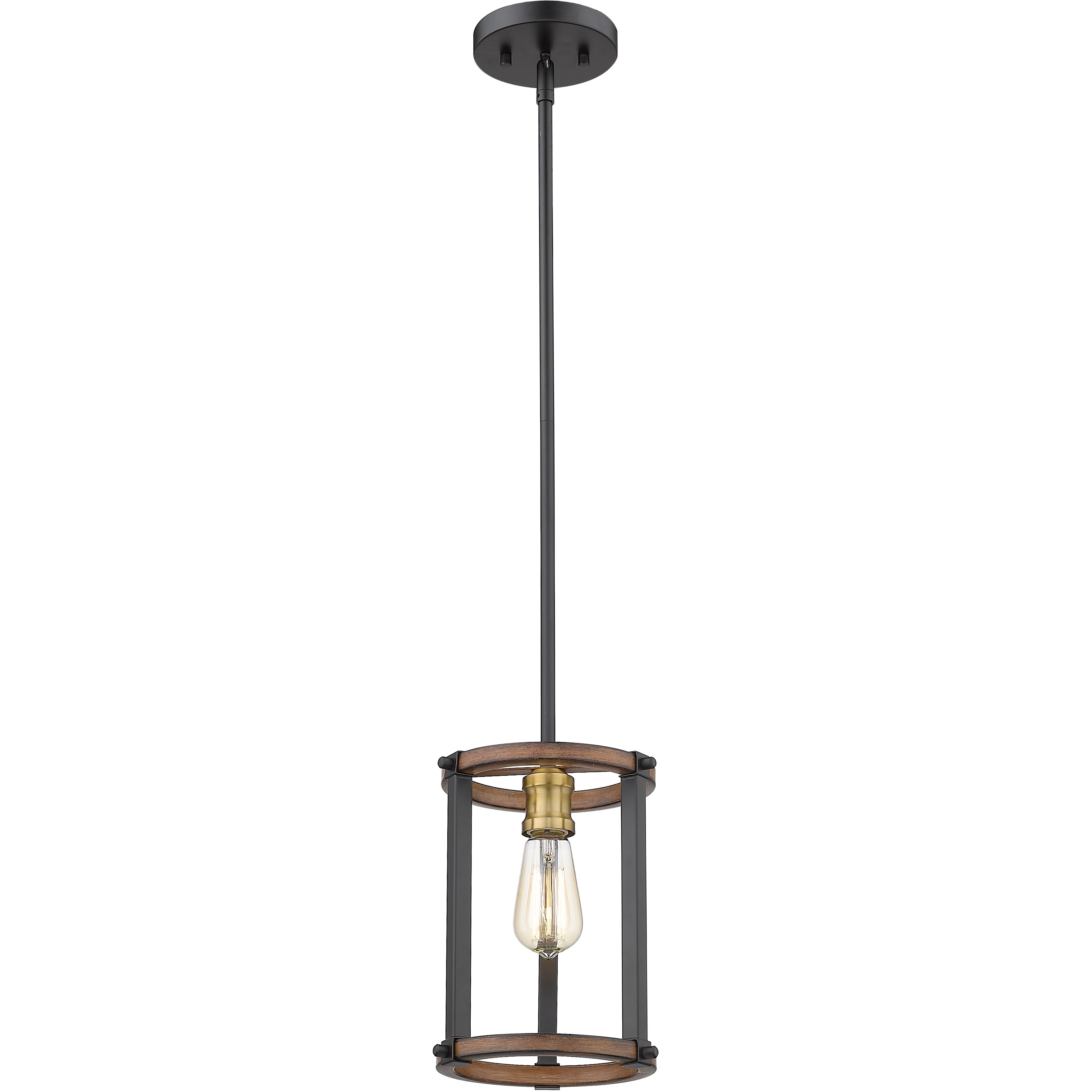 Kirkland 1 Light 7 inch Rustic Mahogany Pendant Ceiling Light