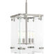 Glayse 4 Light 15 inch Brushed Nickel Foyer Pendant Ceiling Light, Design Series