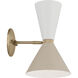 Phix LED 8.75 inch Champagne Bronze with Greige and White Wall Sconce Wall Light