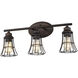 Piers 3 Light 23 inch Oil-Rubbed Bronze Vanity Light Wall Light