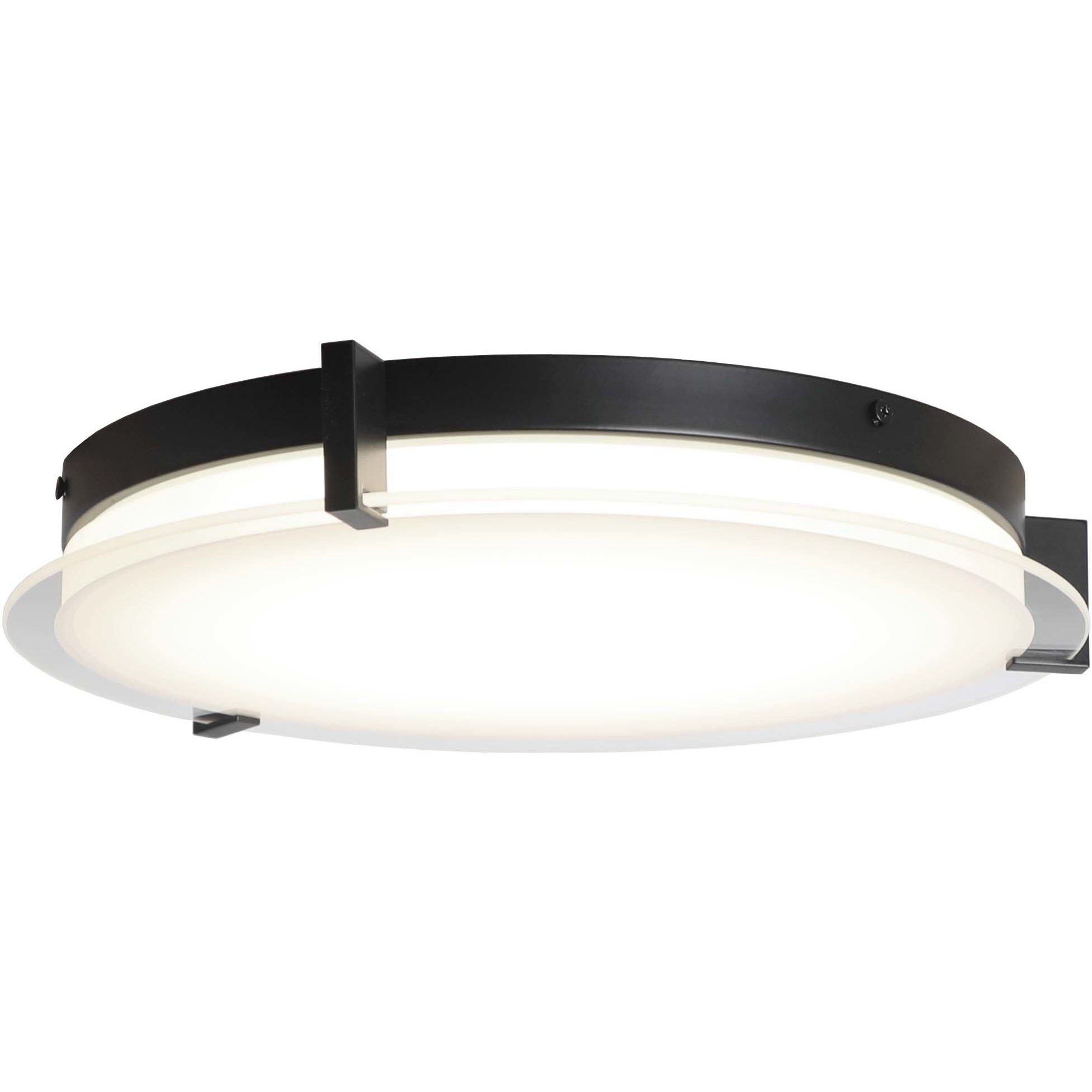 Matrix LED 13.8 inch Black Flush Mount Ceiling Light