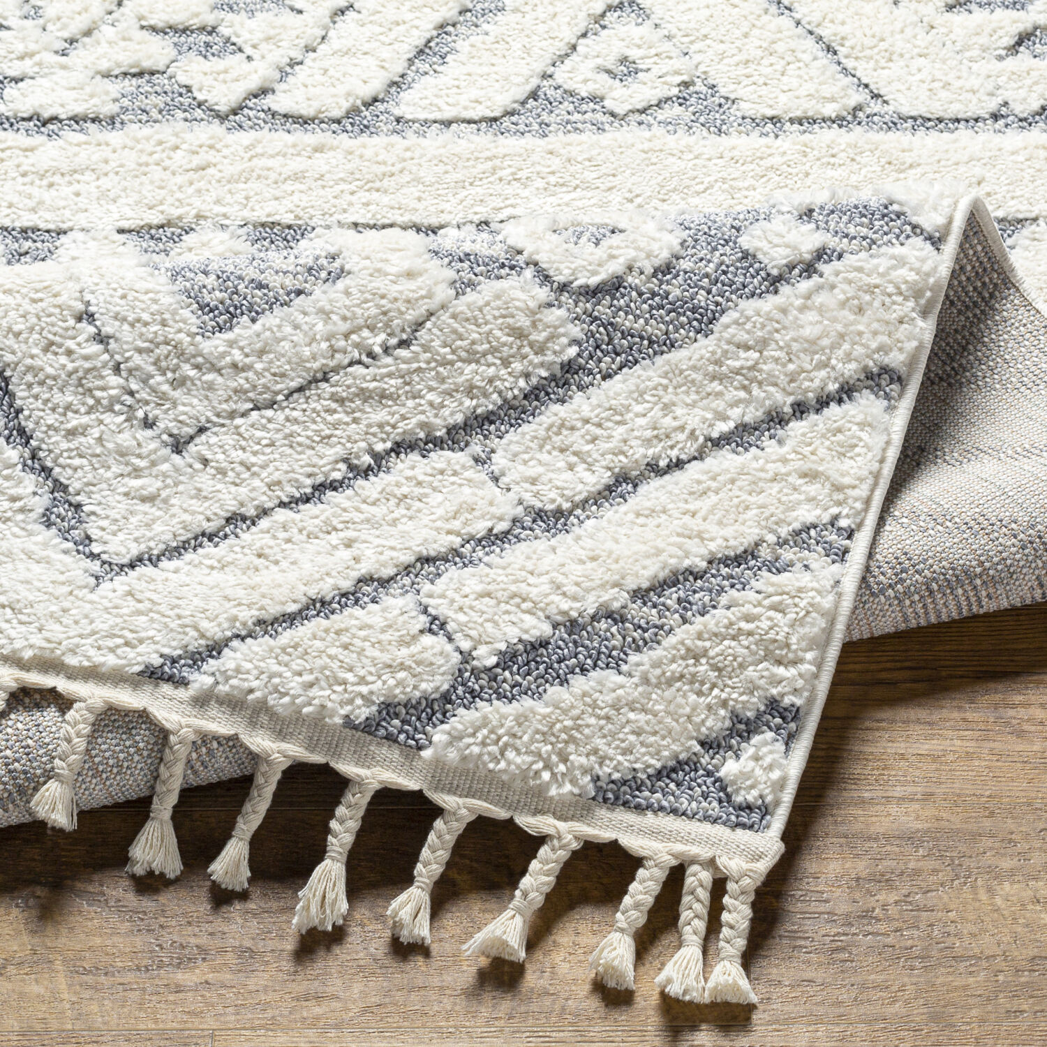 Loopy 120 X 94 inch Beige Rug, Rectangle