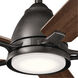 Arvada 44 inch Anvil Iron with Dist Antiq Gray Blades Ceiling Fan