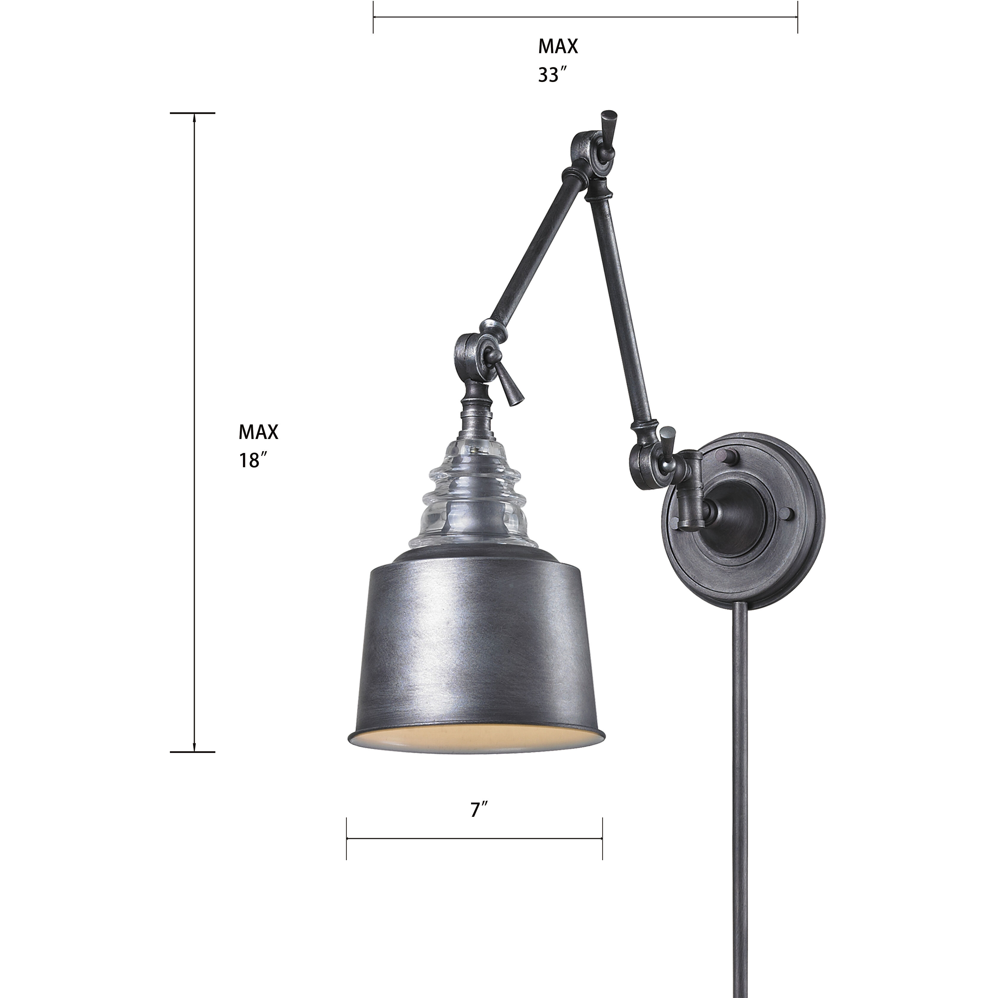 Insulator Glass Sconce Wall Light