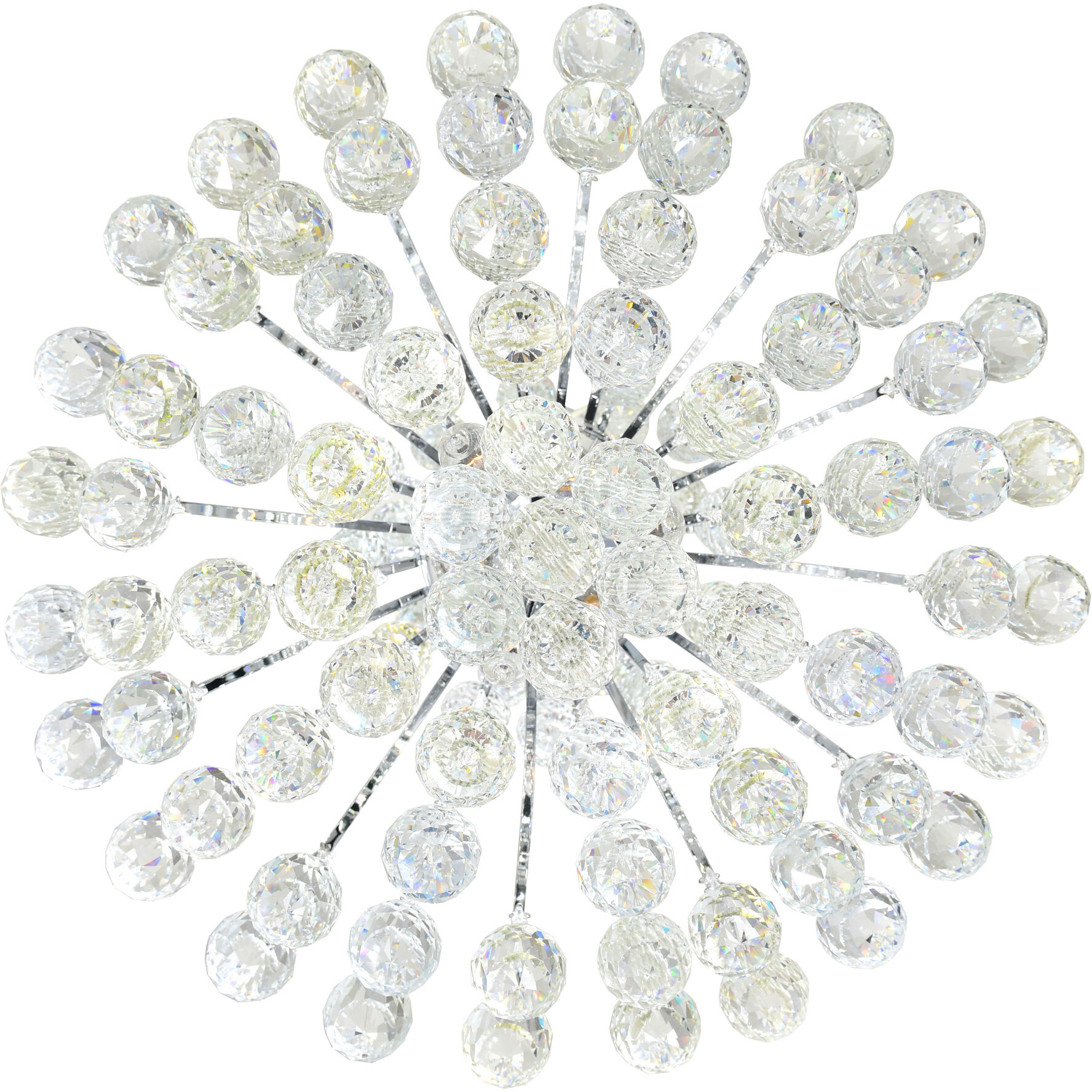 Princess 8 Light 20 inch Chrome Down Chandelier Ceiling Light