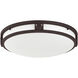 Titania 3 Light 16 inch Bronze Flush Mount Ceiling Light