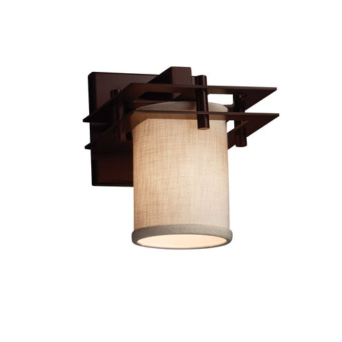 Textile LED 7 inch Polished Chrome Wall Sconce Wall Light