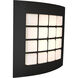 Quad 1 Light Black ADA Wall Sconce Wall Light