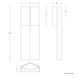 Dusk 1 Light 20 inch Black-Dark Walnut Outdoor Wall Light