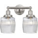 Colton 2 Light 15 inch Brushed Satin Nickel Bath Vanity Light Wall Light