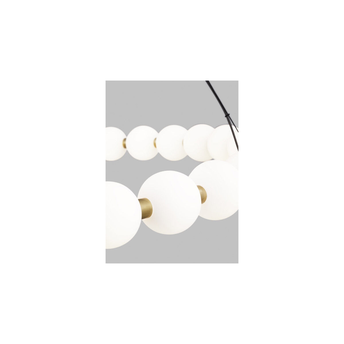 Sean Lavin Orbet LED 42.4 inch Natural Brass Chandelier Ceiling Light, Integrated LED