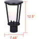 Vero LED 7.5 inch Black Outdoor Lantern