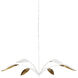 Yuriko 6 Light 66.75 inch Gesso White Chandelier Ceiling Light