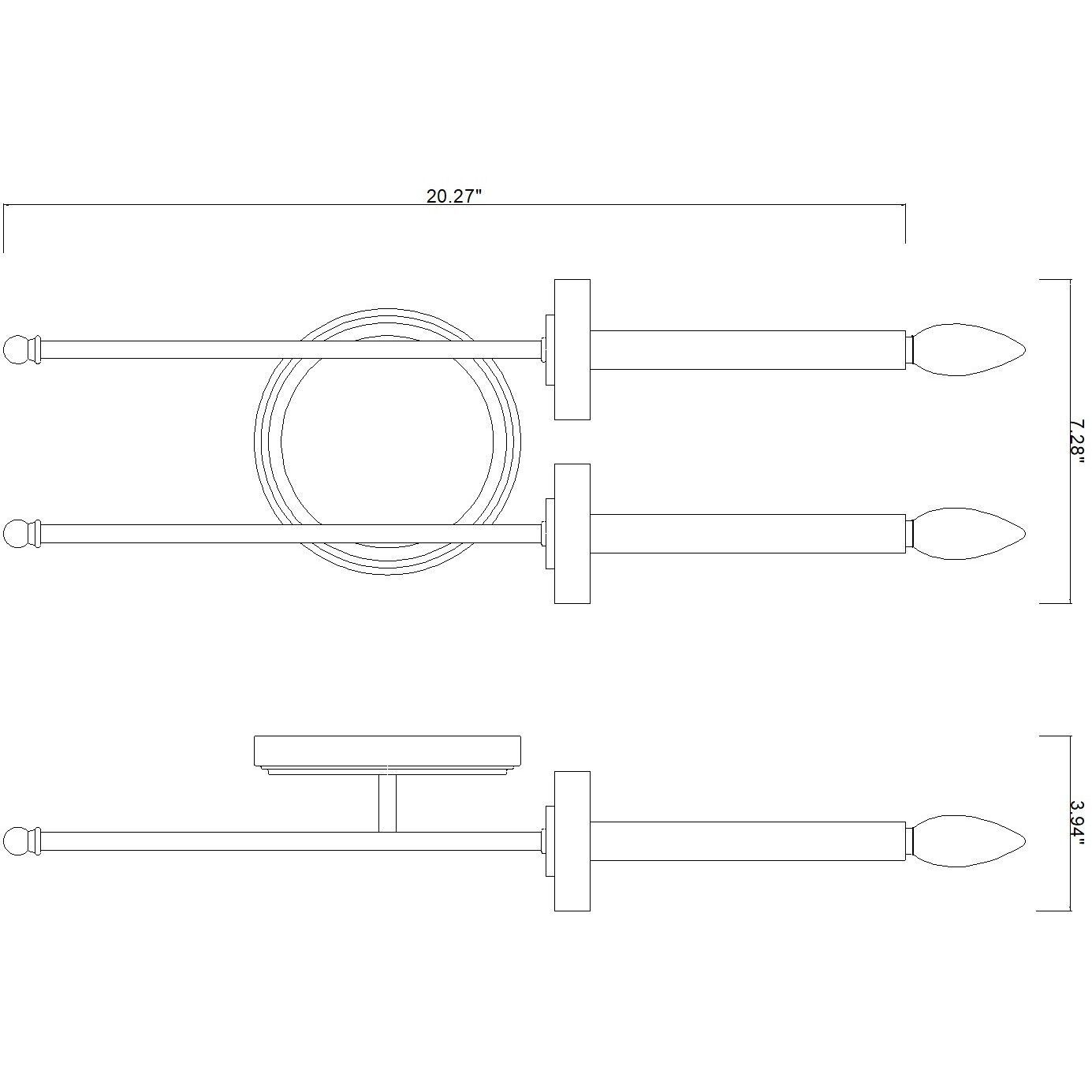 Gaultier Wall Sconce Wall Light in Modern Gold