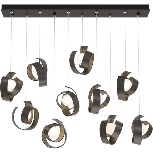 Riza 10 Light 12.2 inch Dark Smoke Pendant Ceiling Light