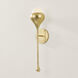 Luciel 1 Light 4.75 inch Vintage Gold Leaf Wall Sconce Wall Light