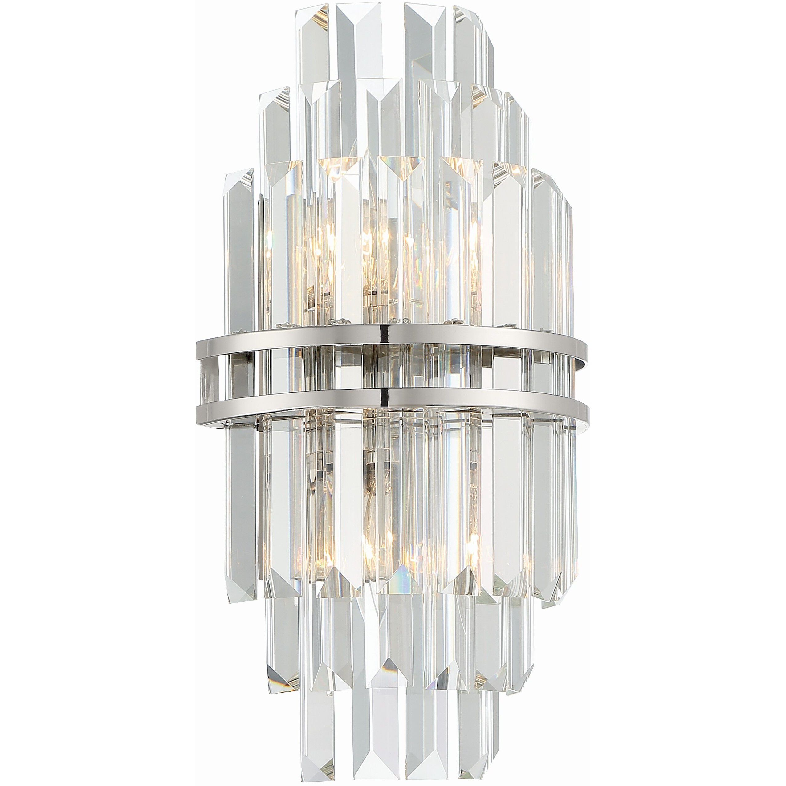 Hayes Sconce Wall Light in Polished Nickel