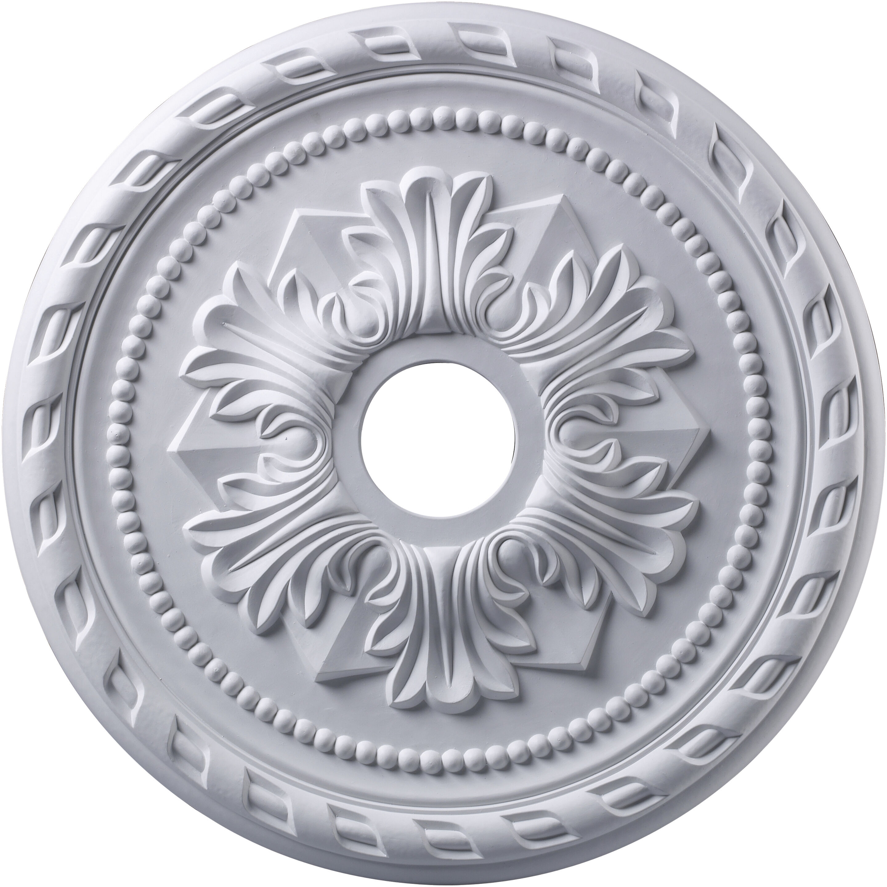 Corinthian White Medallion