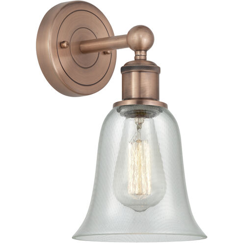 Hanover Sconce Wall Light in Antique Copper, Fishnet