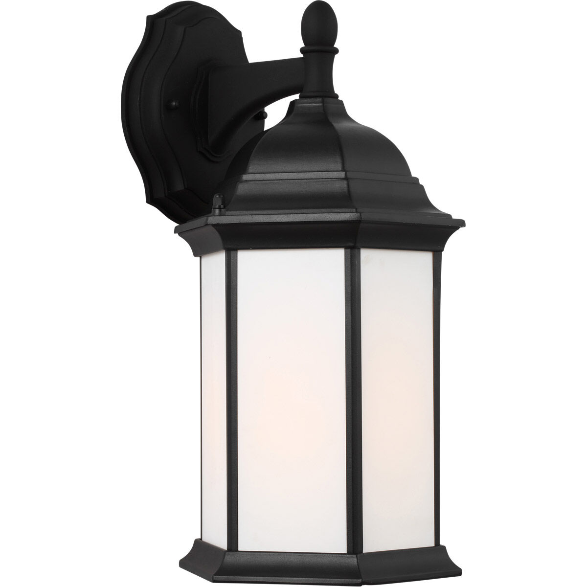 Sevier 1 Light 15.88 inch Black Outdoor Wall Lantern, Medium