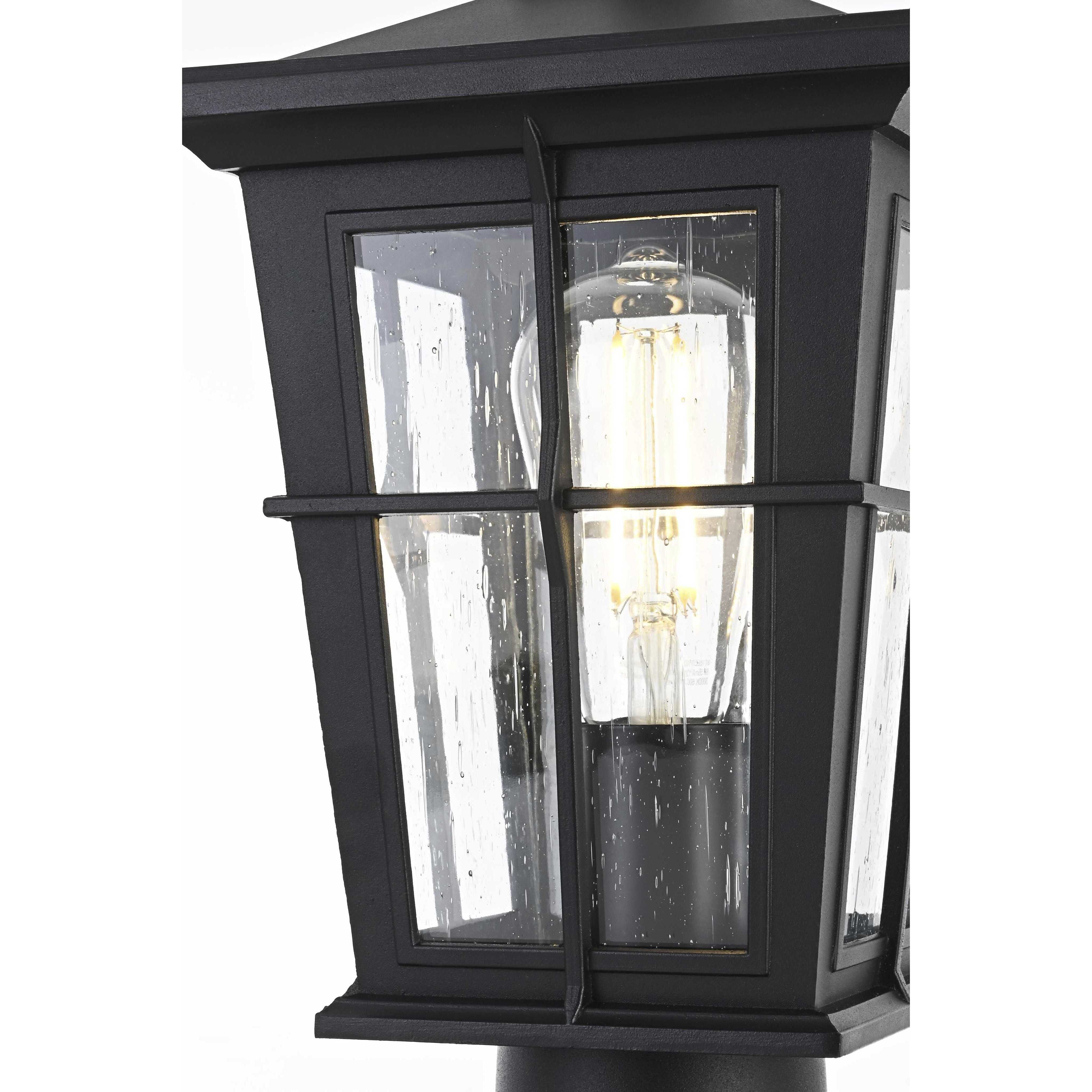 Bodine 1 Light 16 inch Black Outdoor Post Light
