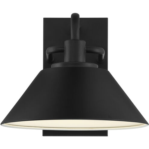 Avalon 1 Light 10 inch Black Outdoor Wall Sconce