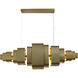 Canada LED 19.6 inch Satin Brass Chandelier Ceiling Light