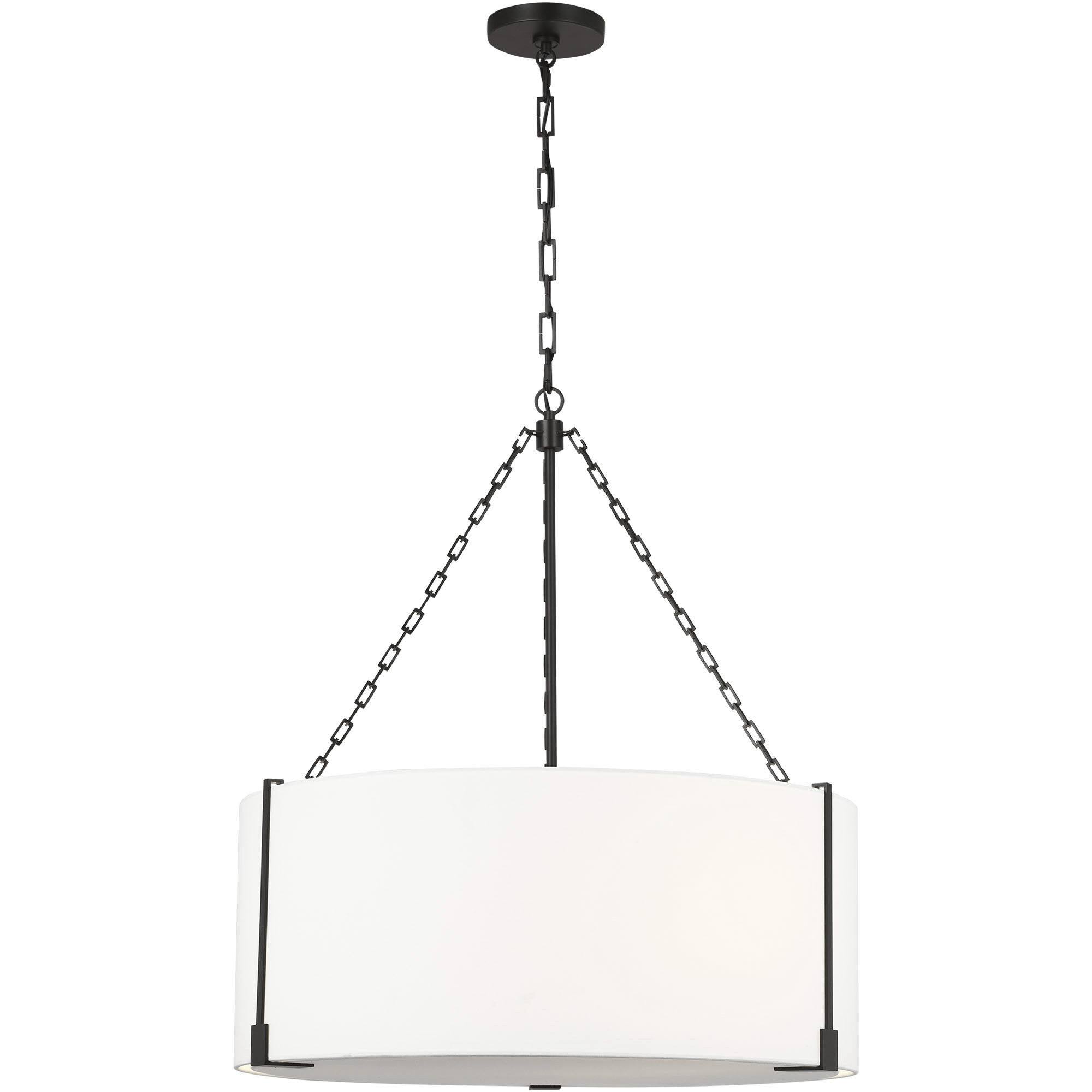 Thom Filicia Bergen 3 Light 28.25 inch Aged Iron Pendant Ceiling Light