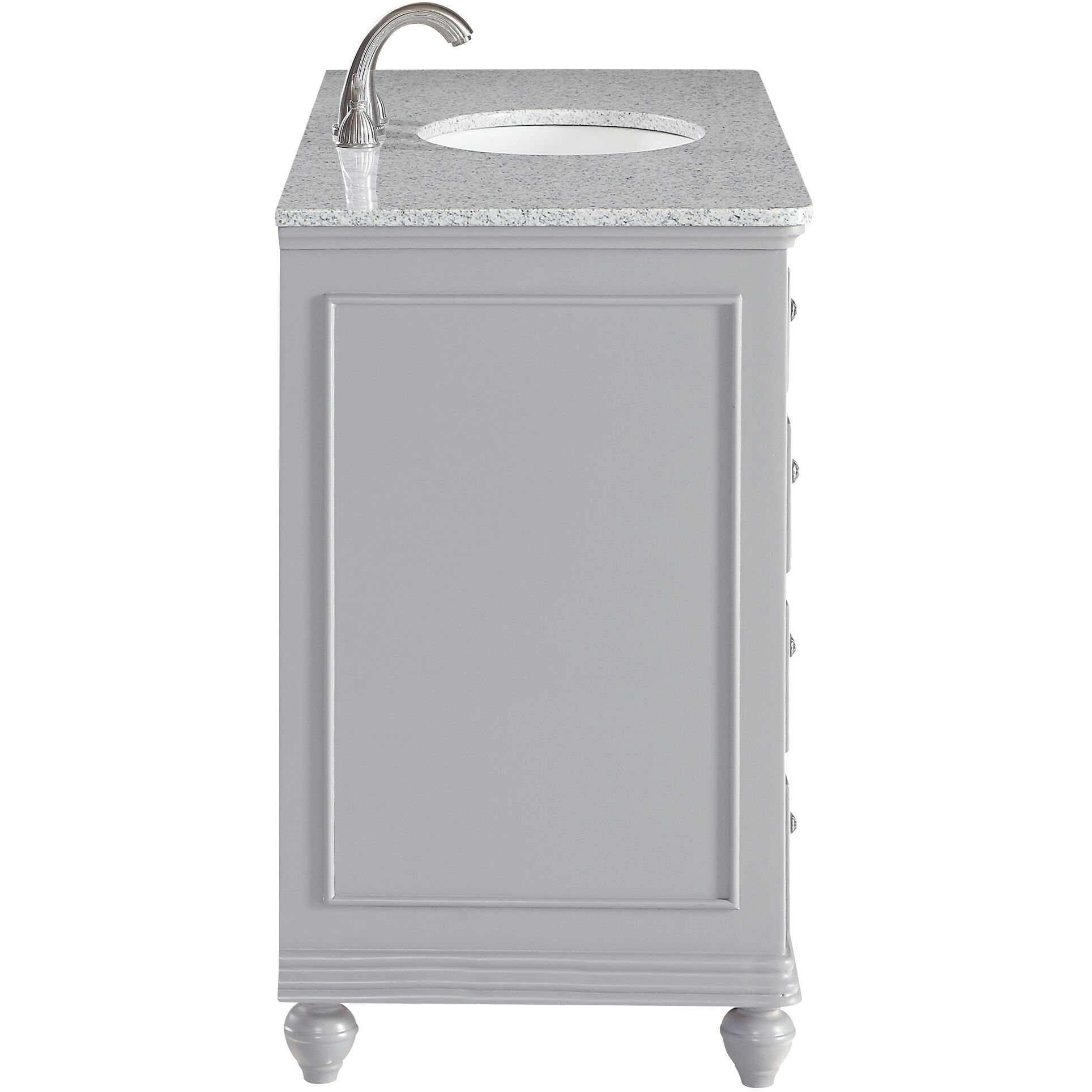 Otto 48 X 35 inch Light Grey with Cashmere White Granite Vanity Set