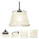 Pica 9 LED Black Cord Pendant Ceiling Light