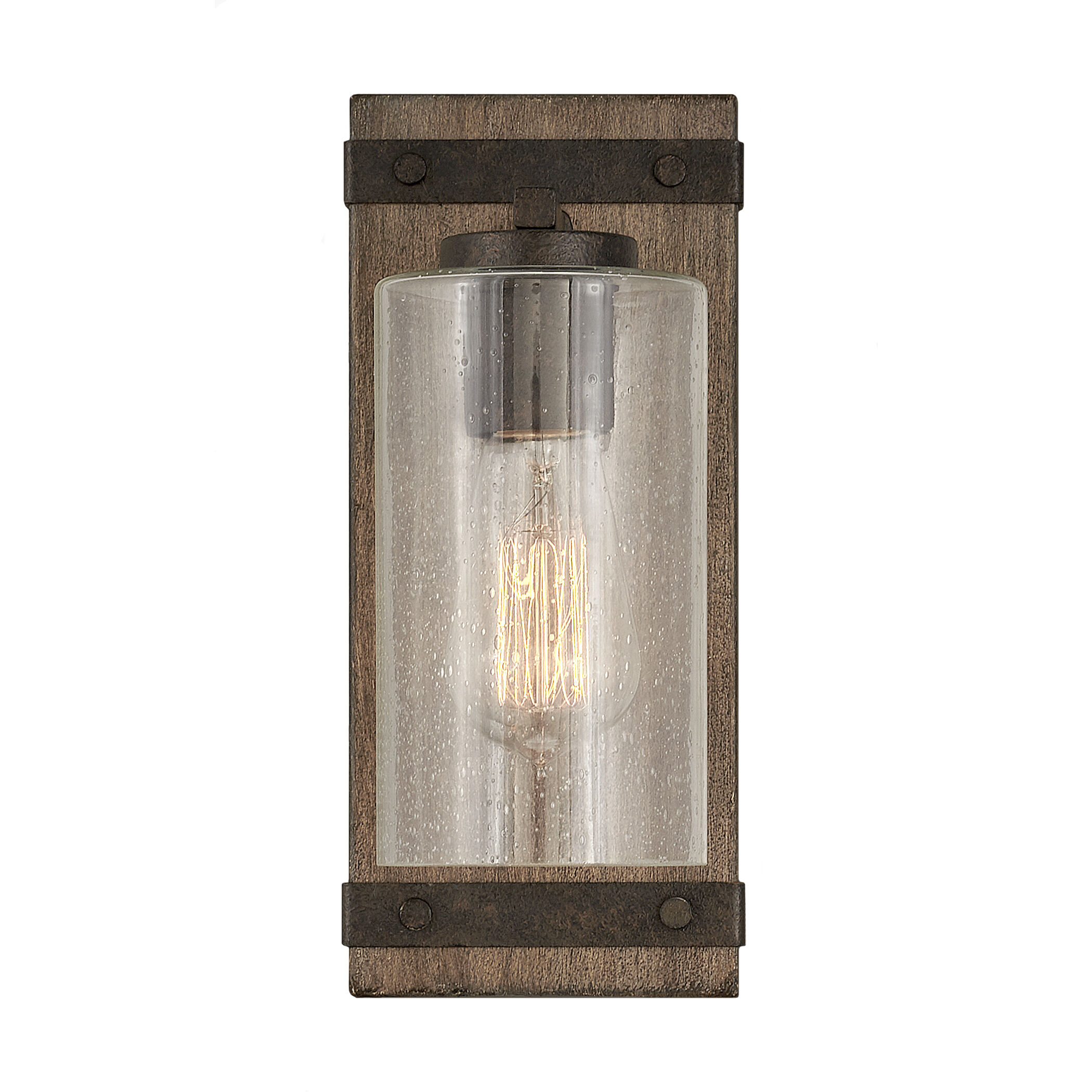Sawyer 1 Light 5.75 inch Sequoia with Iron Rust Vanity Light Wall Light