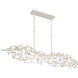 Broche 6 Light 50.5 inch Matte White Linear Chandelier Ceiling Light
