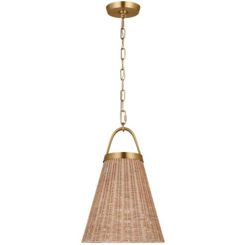 C&M by Chapman & Myers Whitby 1 Light 12.5 inch Burnished Brass Pendant Ceiling Light