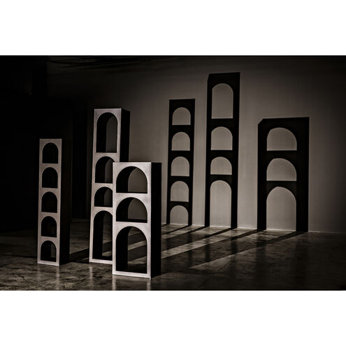 Aqueduct Matte Black Bookcase, A