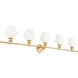 Rochester 5 Light 47 inch Brass Wall sconce Wall Light