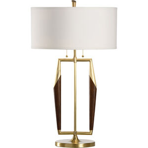 Larry Laslo 29 inch 60.00 watt Dark Cherry/Antique Table Lamp Portable Light