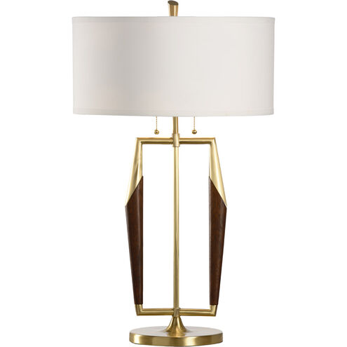 Larry Laslo 29 inch 60.00 watt Dark Cherry/Antique Table Lamp Portable Light
