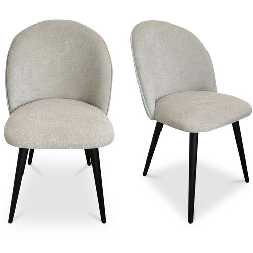 Clarissa Grey Dining Chair in Light Grey, Set of 2