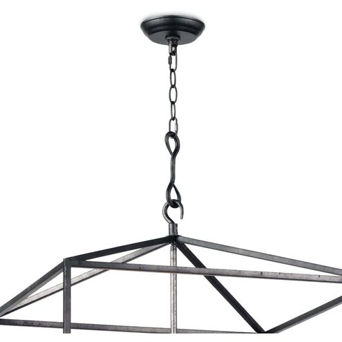 Southern Living Cape 8 Light 24 inch Blackened Iron Ceiling Lantern Ceiling Light