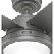Seawall 52 inch Matte Silver Outdoor Ceiling Fan