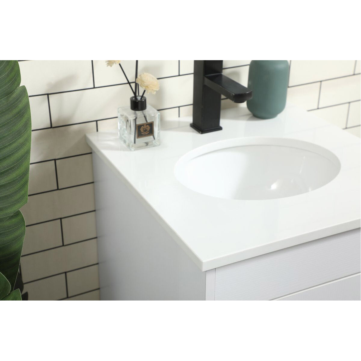 Eugene 19 X 18 X 33.5 inch White Vanity Sink Set
