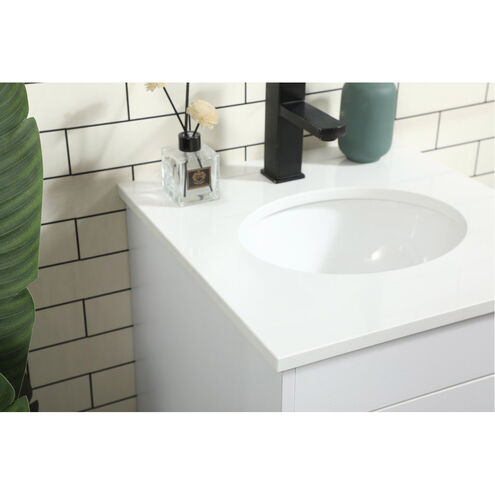 Eugene 19 X 18 X 33.5 inch White Vanity Sink Set