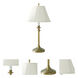 Club 25 inch 100 watt Antique Brass Table Lamp Portable Light