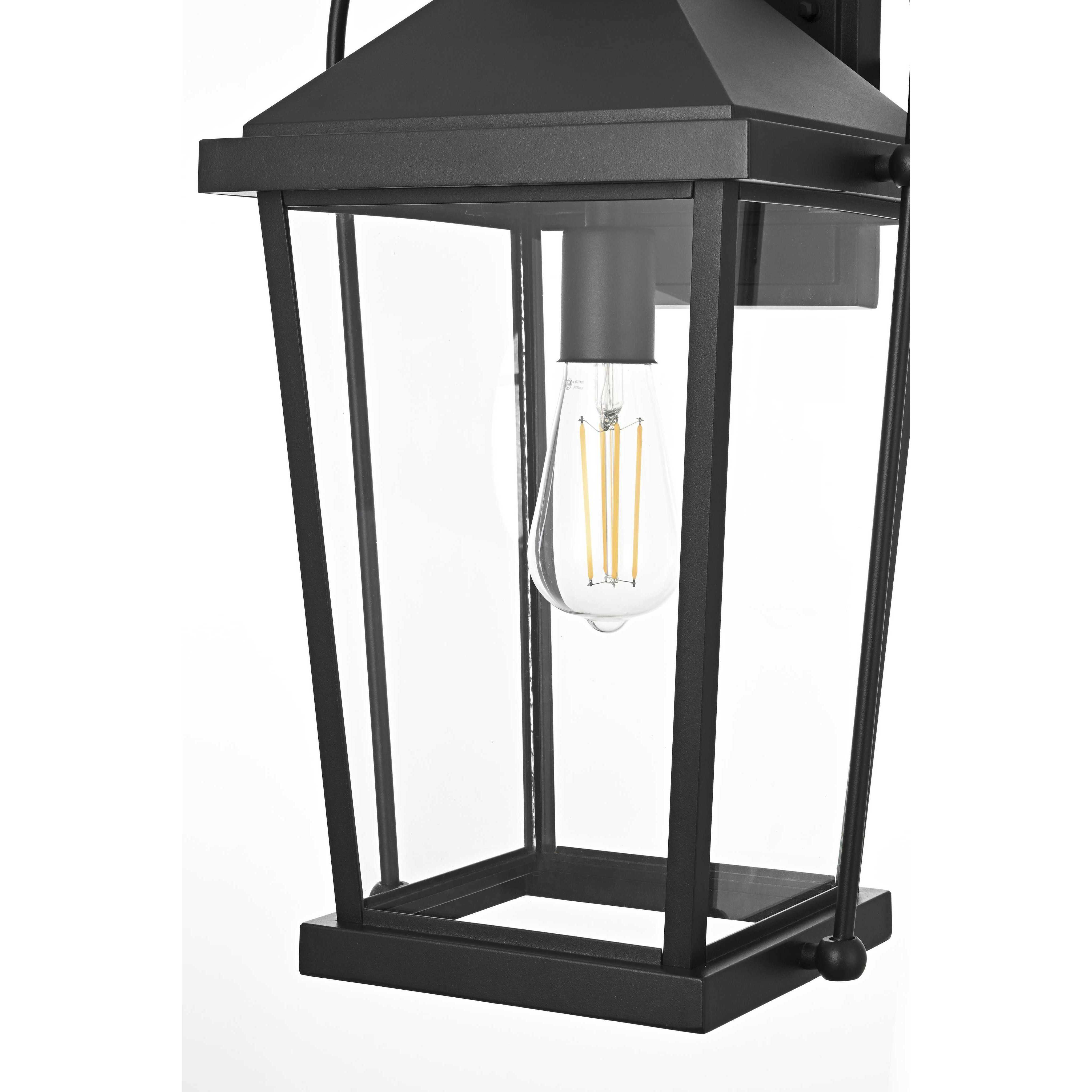 Luz 1 Light 20 inch Black Outdoor Wall Sconce