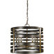 Pastoral 5 Light 21 inch Mahogany Bronze with Antique Brass Accents Dining Chandelier Ceiling Light