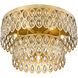 Dealey 9 Light 20 inch Heirloom Brass Flush Mount Ceiling Light
