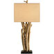 Driftwood 33 inch 150 watt Natural/Old Iron Table Lamp Portable Light