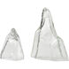 Glacier Clear Object, Set of 2